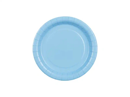 Paper Plates "Light Blue", 18 cm, 6 pcs