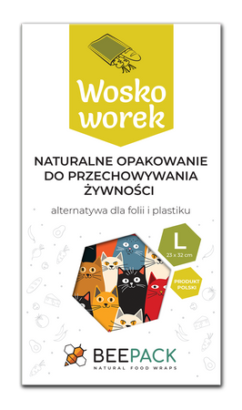 Woskoworki "Koty" L 23x32 cm 1 szt.