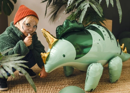 Balon foliowy stojący "Triceratops - Dinozaur" 101 x 60,5 cm, 1szt.