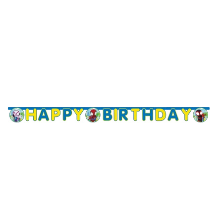 Paper Birthday Banner Spidey 2 m 1 pc