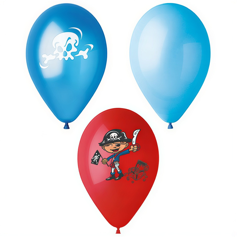 Balony "Pirates" mix 29 cm 6 szt.
