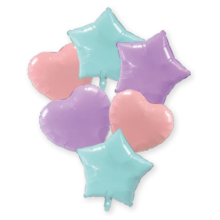 Foil Balloon "Pastel Bouquet" 46 cm, 1 pc.