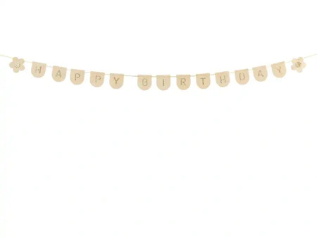 Felt Banner "Happy Birthday", 3.0 m, 1 pc