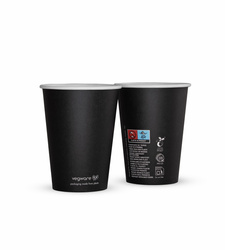 Kubek papierowy czarny "Black Series" Vegware 350 ml śr. 90 mm 50 szt.