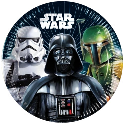 Paper plates "STAR WARS", 20 cm, 8 pcs