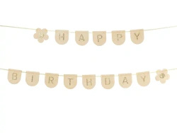 Baner filcowy "Happy Birthday", 3,0 m, 1 szt.