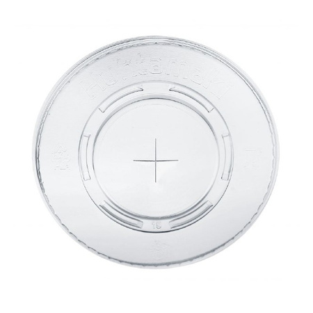 PLA lid with "PURE" hole, dia. 95 mm 100 pcs.