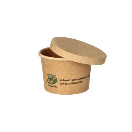 Kraft paper container 45 ml 6 x 4.1 cm 50 pcs.