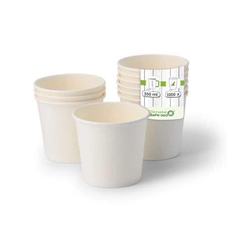 Paper cup for ice cream white 300 ml, 92 mm dia, 50 pcs.