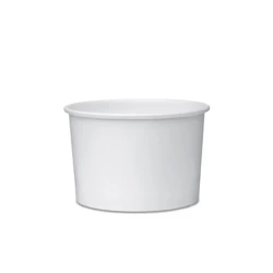 Paper cup for ice cream white 245 ml, ¶. 92 mm, 25 pcs.