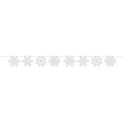 Christmas paper garland "Snowflakes", 2 m, 1 pc.