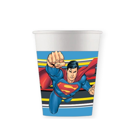 Kubek papierowy "Superman" 200 ml 8 szt.