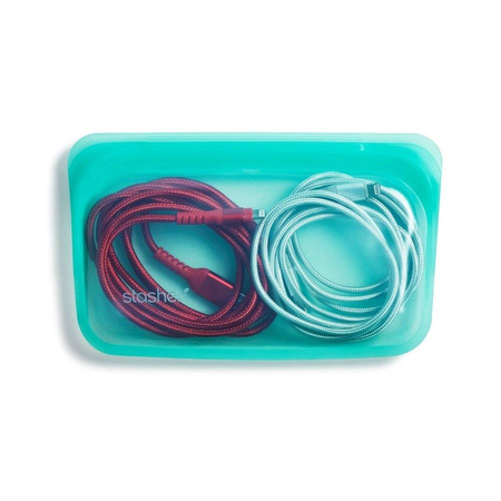 Stasher Snack Aqua silicone bag 1 piece.