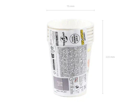 Kubek papierowy "Minionki" 250 ml 6 szt.