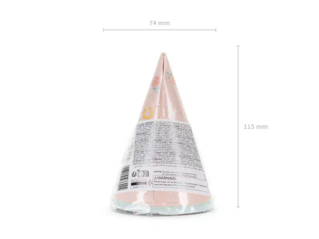 Paper Party Hats "Horses", 16 cm, 6 pcs