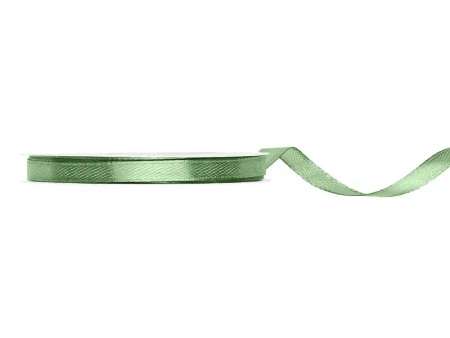 Black Satin Ribbon / Tape, 6 mm × 25 m, 1 pc