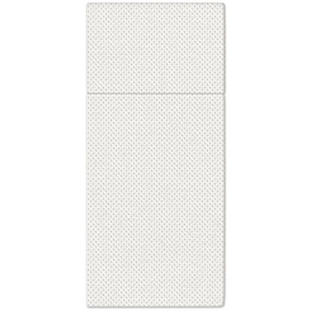 Softpoint napkin pockets for cutlery, embossed, white, 38 x 32 cm, 50 pcs
