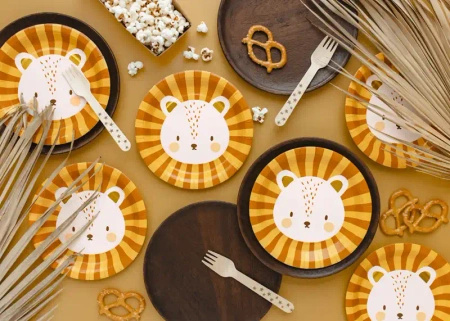 Paper Plates "Lion", diameter 18 cm, 6 pcs