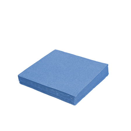 2-ply blue napkins 1/4 fold 33 × 33 cm, 250 pcs.