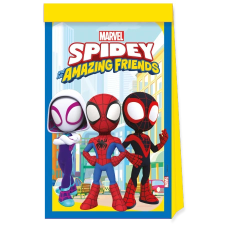 Paper bags “Spidey” 16 × 22 cm, 4 pcs