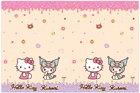 Reusable tablecloth “Hello Kitty & Kuromi” 120 × 180 cm, 1 pc