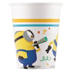 Kubek papierowy "Minionki" 200 ml 8 szt.