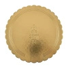 Thick double‑sided gold‑black cake boards 28 cm 1 pc.