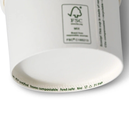 Paper cup for ice cream white 270 ml, 92 mm dia, 50 pcs.