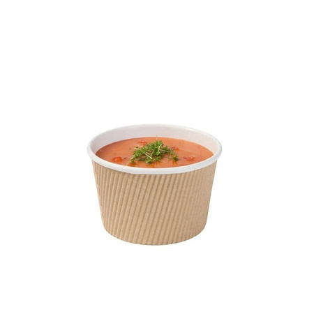 Corrugated paper cup for soup 375 ml, ¶. 115 mm, 25 pcs.