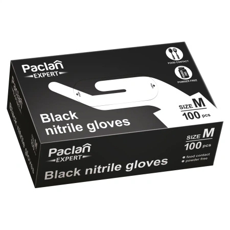 Black nitrile gloves Expert "M" 100 pcs.