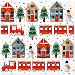 3-Ply Napkins "Cozy Christmas", 1/4, 33 x 33 cm 20 pcs