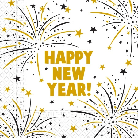 3-ply napkins “Happy New Year”, 33 × 33 cm, 20 pcs