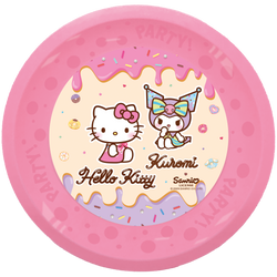 Reusable Plates Hello Kitty & Kuromi, 21 cm, 4 pcs.