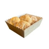 Paper tray deep kraft, frill edge, 11 x 9 x 5 cm, 50 pcs.