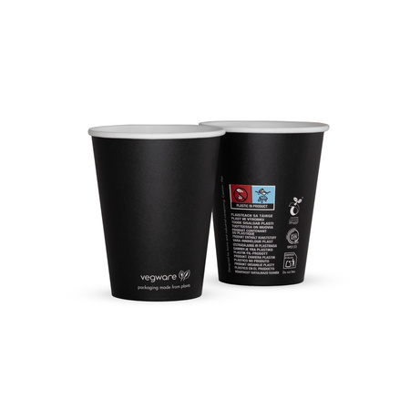 Kubek papierowy Black Series Vegware 250 ml śr. 80 mm 50 szt.