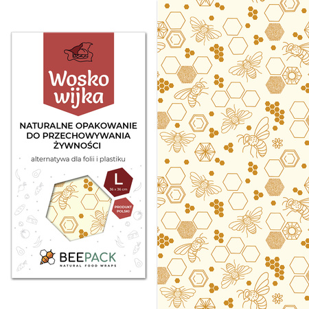 Waxwork "Bees" size "L" 36 x 36 cm 1 pcs.