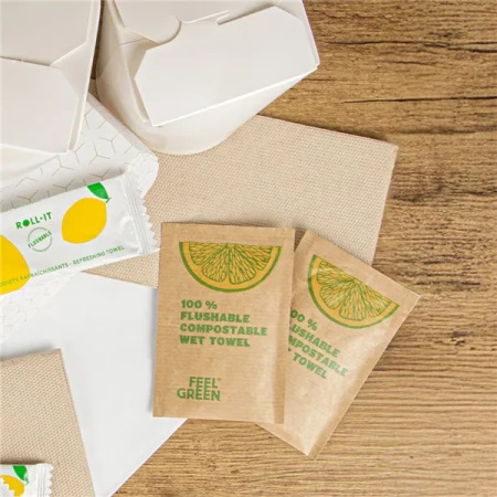 Wet wipes 100% Flushable 7 x 10 cm 300 pcs.