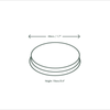Round paper lid for dip container, Ø 44 mm, 50 pcs