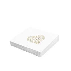 2-ply Wedding napkins 1/4 fold 33 × 33 cm, 50 pcs.