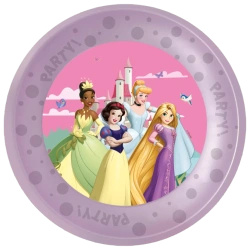 Reusable Plates Disney Princesses, 21 cm, 4 pcs.