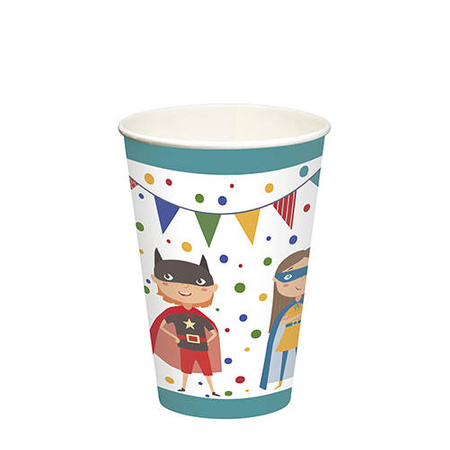 Paper cup "Superhero" 200 ml, ¶. 70 mm 10 pcs.