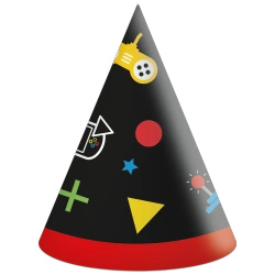 Paper party hats “Gaming Party”, 6 pcs