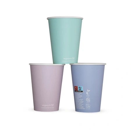 Vegware pastel-colored paper cup 350 ml ¶r. 90 mm 50 pcs.