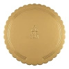 Podkłady pod tort grube dwustronna złoto-czarna 32 cm 1 szt.