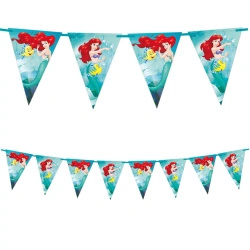 Girlanda flagi papierowe "Ariel Mała Syrenka", 2,3 m, 1 szt.