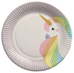 Round paper plate "Unicorn" ¶. 23 cm 10 pcs.