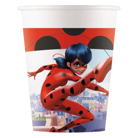 Kubek papierowy "Miraculous" 200 ml 8 szt.