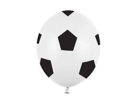 Balony lateksowe "Piłka Nożna", 30 cm, 6 szt.