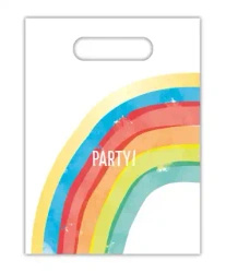 Torebki foliowe "Rainbow Party" 17 x 23 cm 6 szt.