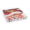 KIT: 32.5 x 32.5 x 3 cm pizza box 100 pcs. + support 100 pcs.